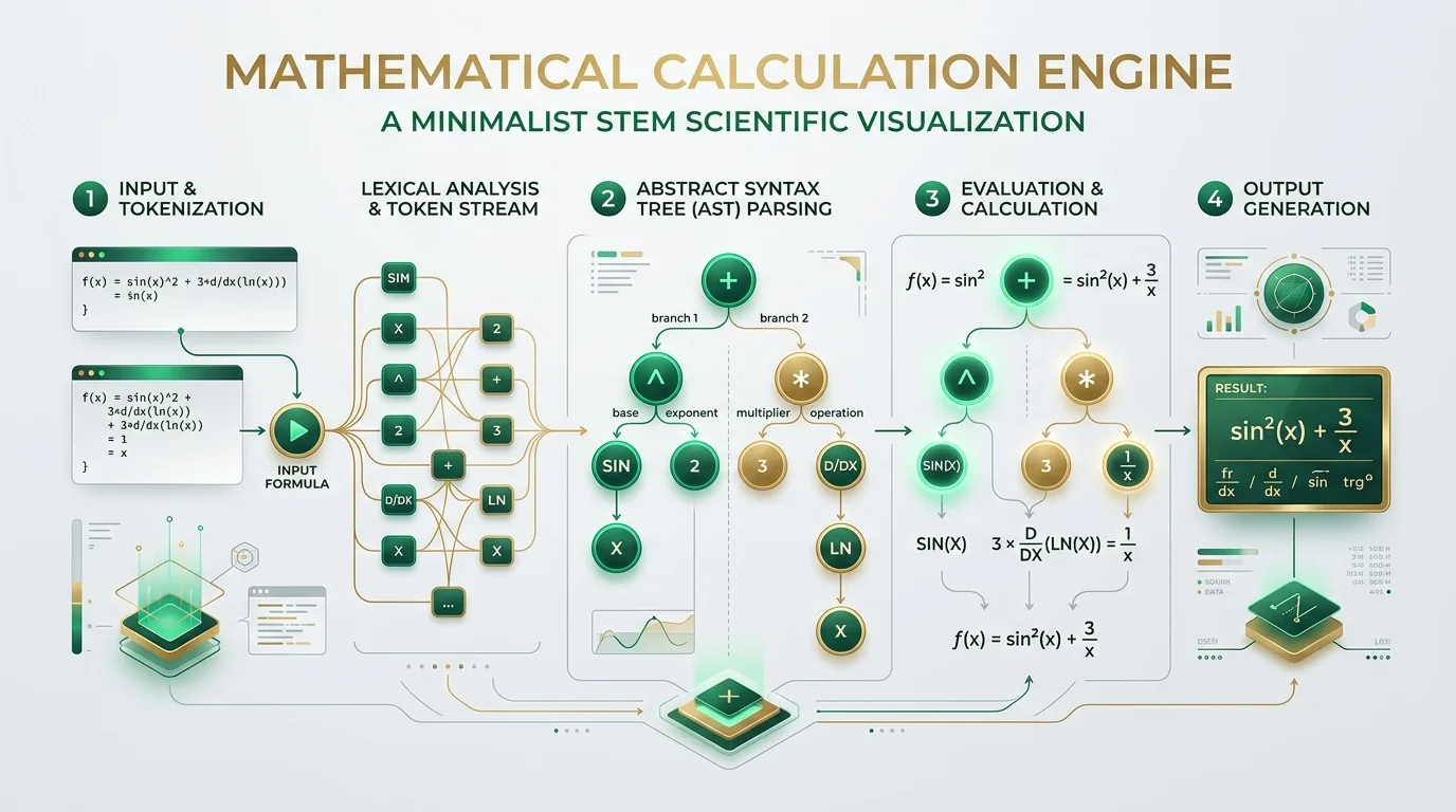 SolveCalc Mathematical Calculation Engine and Abstract Syntax Tree Tokenization